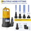 imageAcquaer 12HP Sump Pump Submersible 6000 GPH Cast Iron Sewage Pump with Automatic Integrated Vertical Float Switch and Piggyback Plug 2 NPT Discharge Basements Pump for Sewers Flood Zones1HP 4345GPH Sump Pump
