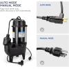 imageAcquaer 12HP Sump Pump Submersible 6000 GPH Cast Iron Sewage Pump with Automatic Integrated Vertical Float Switch and Piggyback Plug 2 NPT Discharge Basements Pump for Sewers Flood Zones12 HP 6000 GPH Sewage Pump