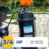 imageAcquaer 12HP Sump Pump Submersible 6000 GPH Cast Iron Sewage Pump with Automatic Integrated Vertical Float Switch and Piggyback Plug 2 NPT Discharge Basements Pump for Sewers Flood Zones34 HP 6400 GPH Sewage Pump