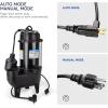 imageAcquaer 12HP Sump Pump Submersible 6000 GPH Cast Iron Sewage Pump with Automatic Integrated Vertical Float Switch and Piggyback Plug 2 NPT Discharge Basements Pump for Sewers Flood Zones34 HP 6400 GPH Sewage Pump
