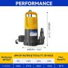 imageAcquaer 12HP Sump Pump Submersible 6000 GPH Cast Iron Sewage Pump with Automatic Integrated Vertical Float Switch and Piggyback Plug 2 NPT Discharge Basements Pump for Sewers Flood Zones1HP 4345GPH Sump Pump