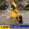 imageAcquaer 12HP Sump Pump Submersible 6000 GPH Cast Iron Sewage Pump with Automatic Integrated Vertical Float Switch and Piggyback Plug 2 NPT Discharge Basements Pump for Sewers Flood Zones12 HP Sump Pump 5722GPH Float Switch