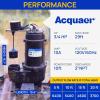 imageAcquaer 12HP Sump Pump Submersible 6000 GPH Cast Iron Sewage Pump with Automatic Integrated Vertical Float Switch and Piggyback Plug 2 NPT Discharge Basements Pump for Sewers Flood Zones34HP Sewage Pump with Vetical Float