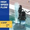 imageAcquaer 13 HP Sump Pump 3040 GPH Submersible CleanDirty Water Pump with Automatic Float Switch and 10ft Power Cord Sub Pump for Basement Pool Pond Drain Flooded Cellar Aquarium and Irrigation12 HP 4060GPH