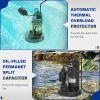 imageAcquaer 13 HP Sump Pump 3040 GPH Submersible CleanDirty Water Pump with Automatic Float Switch and 10ft Power Cord Sub Pump for Basement Pool Pond Drain Flooded Cellar Aquarium and Irrigation12 HP 4060GPH