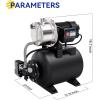 imageAcquaer 1 HP Portable Shallow Well Garden Pump Stainless Steel 998 GPH 115V Sprinkler Water Transfer Draining Irrigation Pump for Water RemovalLawn Garden16hp1320 Gph