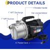 imageAcquaer 1 HP Portable Shallow Well Garden Pump Stainless Steel 998 GPH 115V Sprinkler Water Transfer Draining Irrigation Pump for Water RemovalLawn Garden15hp  1210 Gph