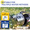 imageAcquaer 1 HP Portable Shallow Well Garden Pump Stainless Steel 998 GPH 115V Sprinkler Water Transfer Draining Irrigation Pump for Water RemovalLawn Garden15hp  1210 Gph
