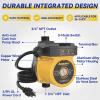 imageAcquaer 115V Automatic Instant Hot Water Recirculating Pump 7GPM 30ft Head 34NPT Cast Iron Ciruculation Pump for Water Heater