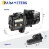 imageAcquaer 12HP ShallowDeep Well Jet Pump Cast Iron Convertible Pump with Ejector Kit Well Depth Up to 25ft or 90ft 115V230V Dual Voltage Automatic Pressure Switch1HP