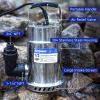 imageAcquaer 12HP Submersible Utility Pump 3030GPH Stainless Steel Sump Pump Water Removal for Basement Hot Tub Pool Cover Draining 30ft Cord12HP 3030GPH Stainless Steel