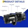 imageAcquaer 1HP Shallow Well Jet PumpCast Iron Well Depth Up to 25ft 115V230V Dual Voltage Automatic Pressure Switch34HP