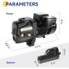 imageAcquaer 1HP ShallowDeep Well Jet Pump Cast Iron Convertible Pump with Ejector Kit Well Depth Up to 25ft or 90ft 115V230V Dual Voltage Automatic Pressure Switch34HP