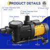 imageAcquaer 2 HP Pool Pump 7860 GPH Above Ground Inground Swimming Pool Pump115V High Flow Single Speed Self Priming Pool Pump with Strainer Basket