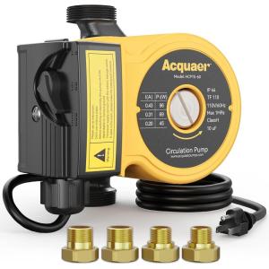 imageAcquaer 115V 3Speed Instant Hot Water Recirculating Pump 11GPM Cast Iron Ciruculation Pump for Water Heater Heated Flooring System