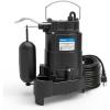 imageAcquaer 13 HP Submersible Sump Pump3150 GPH Cast Iron SewageEffluent Pump with Integrated Snapaction Float Switch for BasementFlooding Area